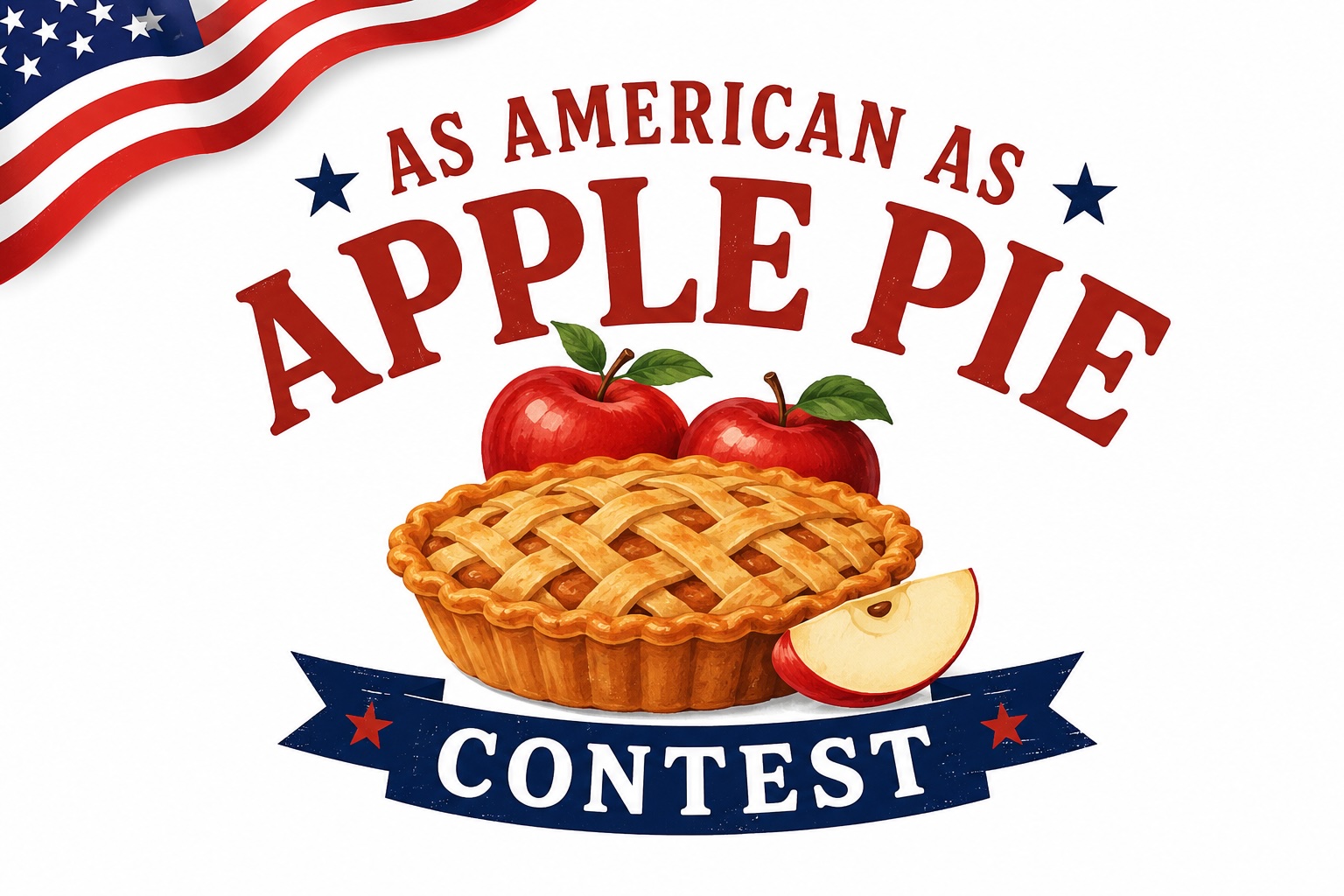 Promotional poster for the As American As Apple Pie Contest during the Town of Livingston’s America 250 Celebration on September 19, 2026, featuring contest details, entry rules, and registration information.